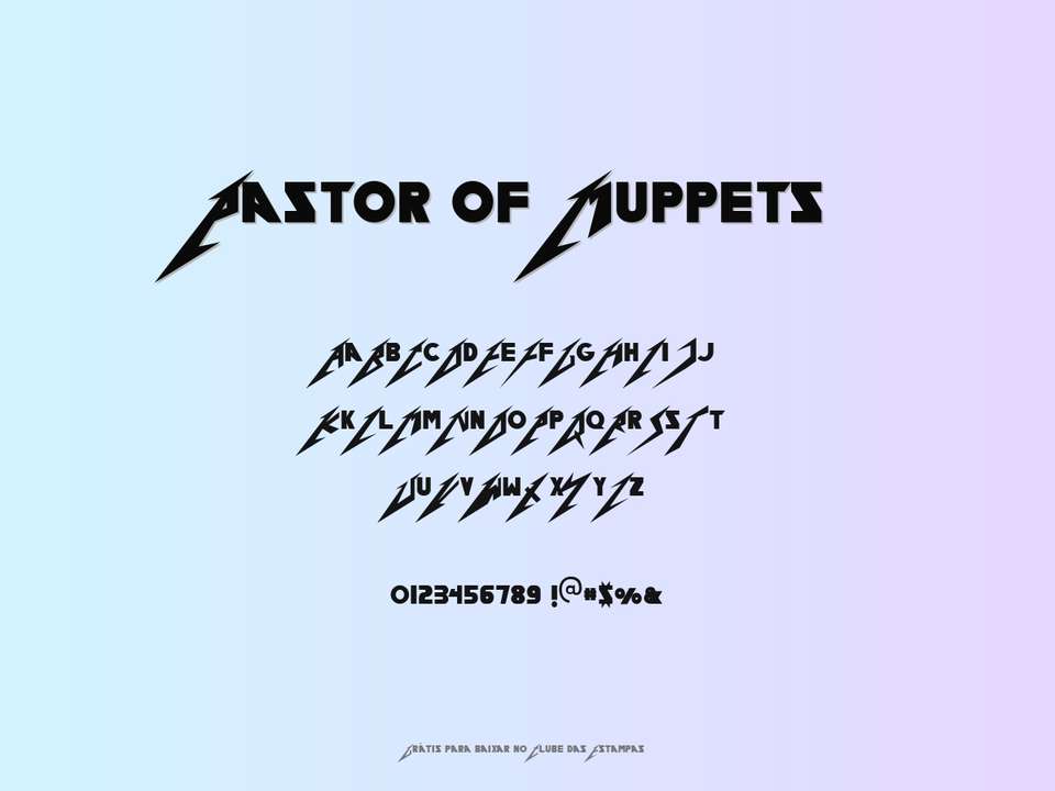 Fonte Pastor Of Muppets Grátis Para Baixar