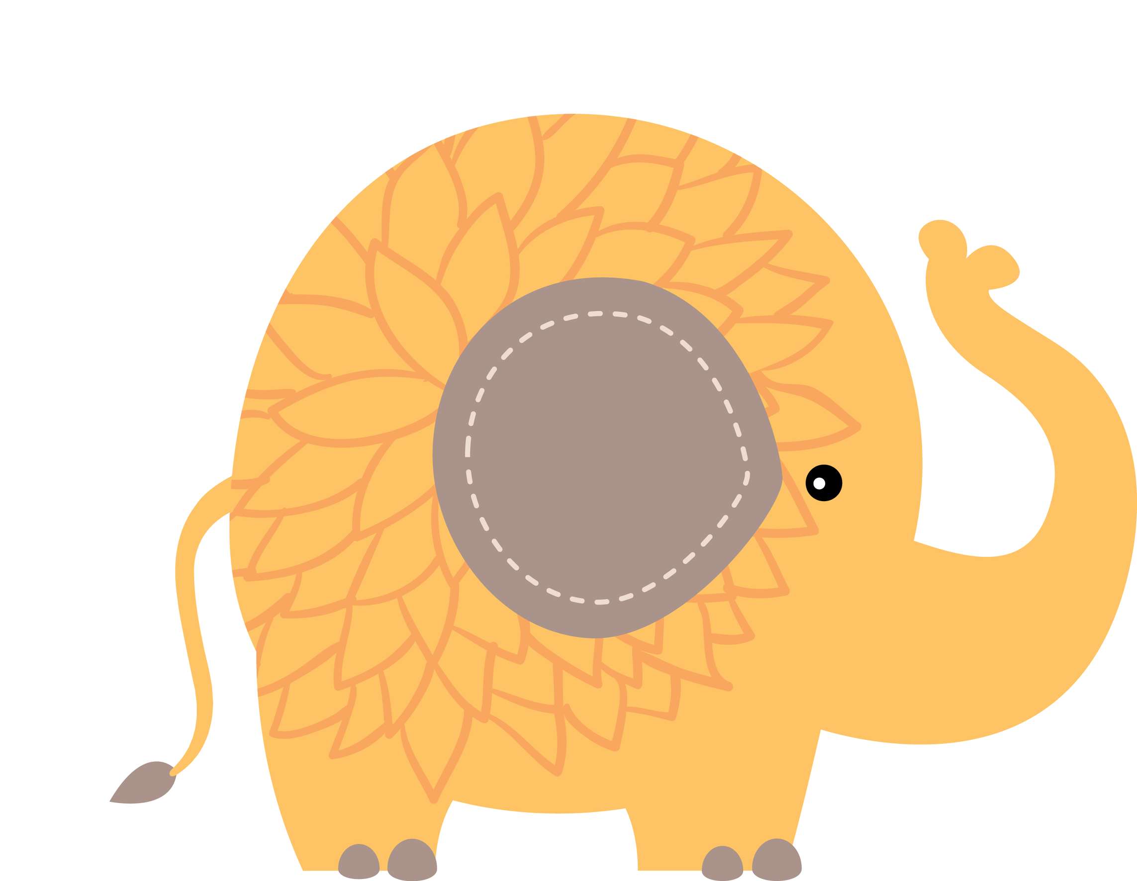 Elemento Elefante Cute Elefantinho Fofo Png (61)