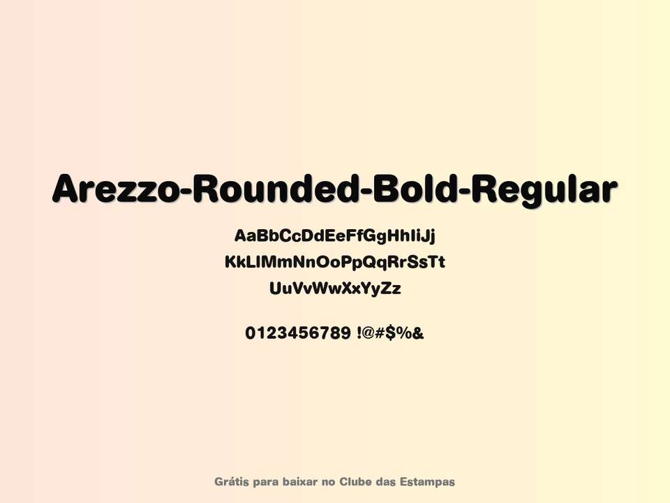 Fonte Arezzo Rounded Bold Regular Grátis Para Baixar