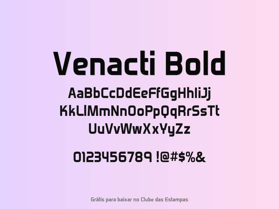 Fonte Venacti Bold Grátis Para Baixar