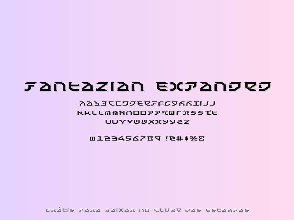 Fonte Fantazian Expanded Grátis Para Baixar