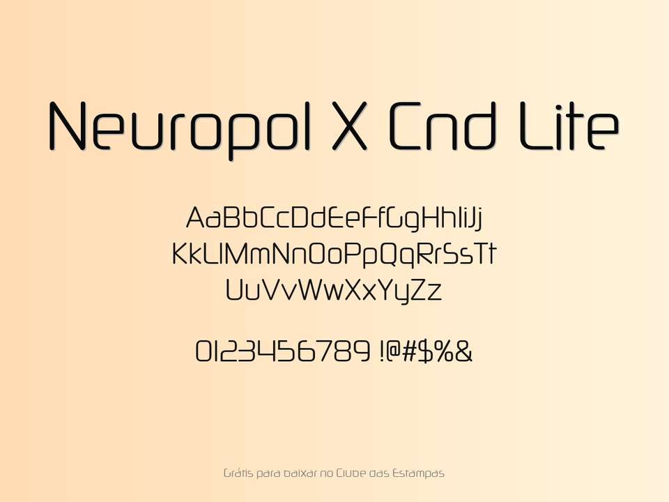 Fonte Neuropol X Cnd Lite Grátis Para Baixar