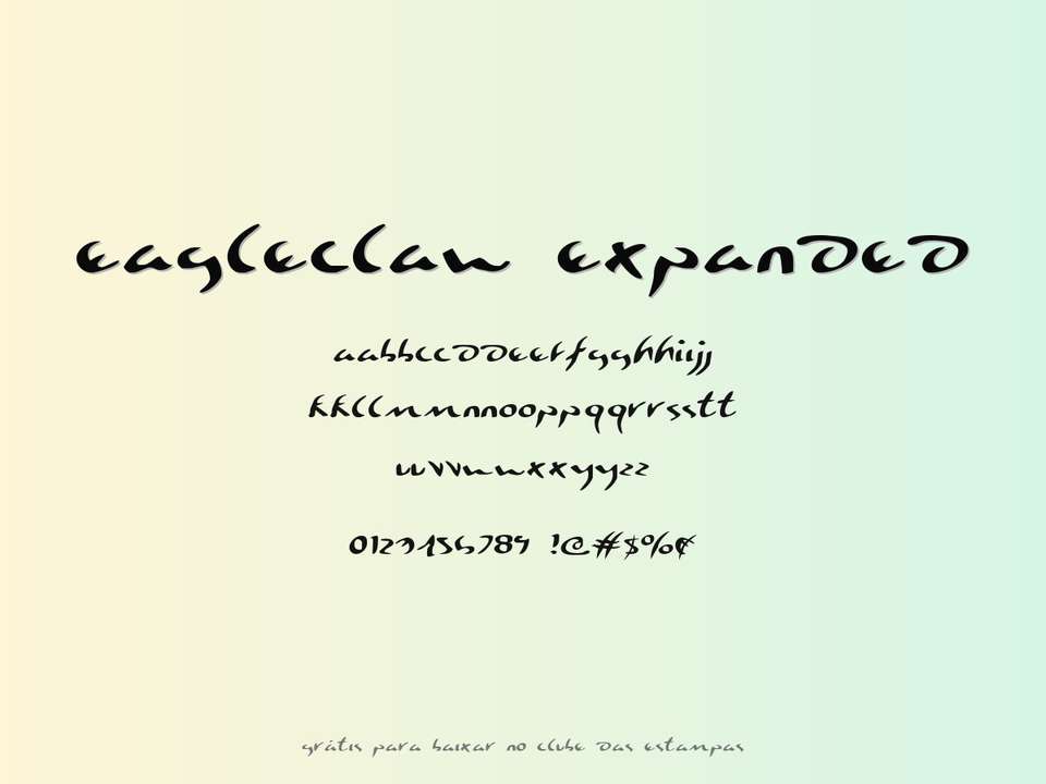 Fonte Eagleclaw Expanded Grátis Para Baixar