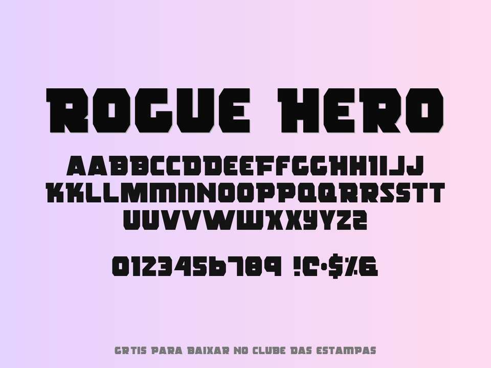Fonte Rogue Hero Grátis Para Baixar