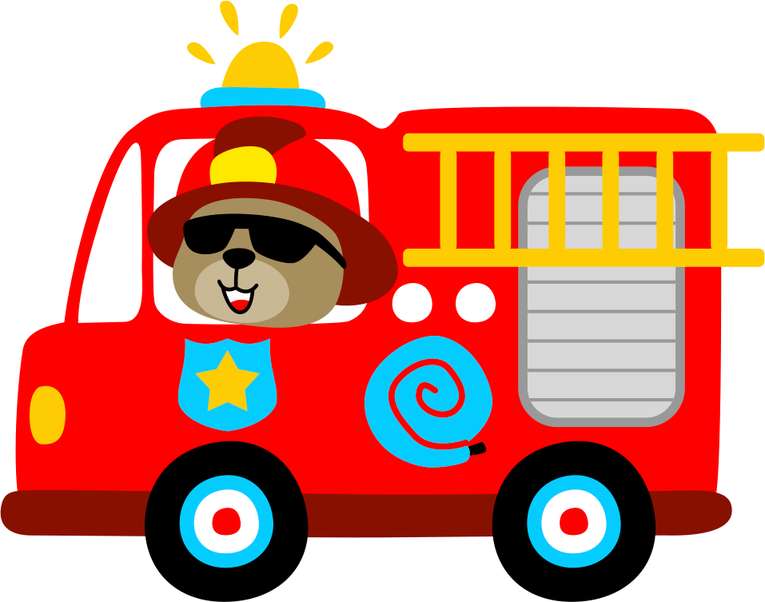 Caminhão De Bombeiros Personagem Cão Veículos Png Grátis Para Baixar