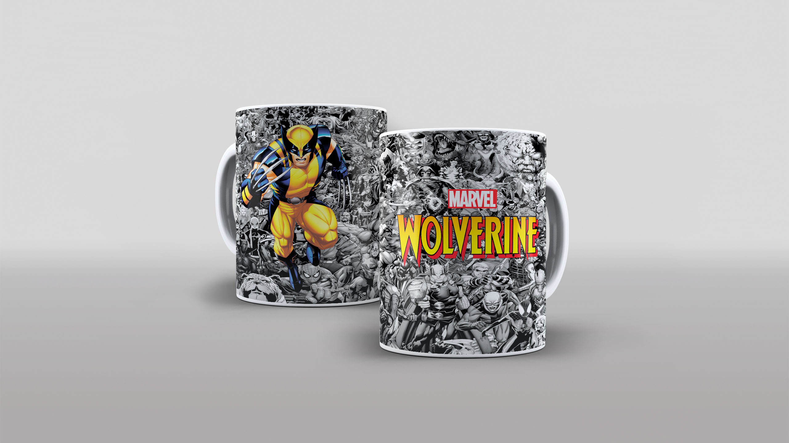 Arte Wolverine Herois Para Sublimação De Canecas