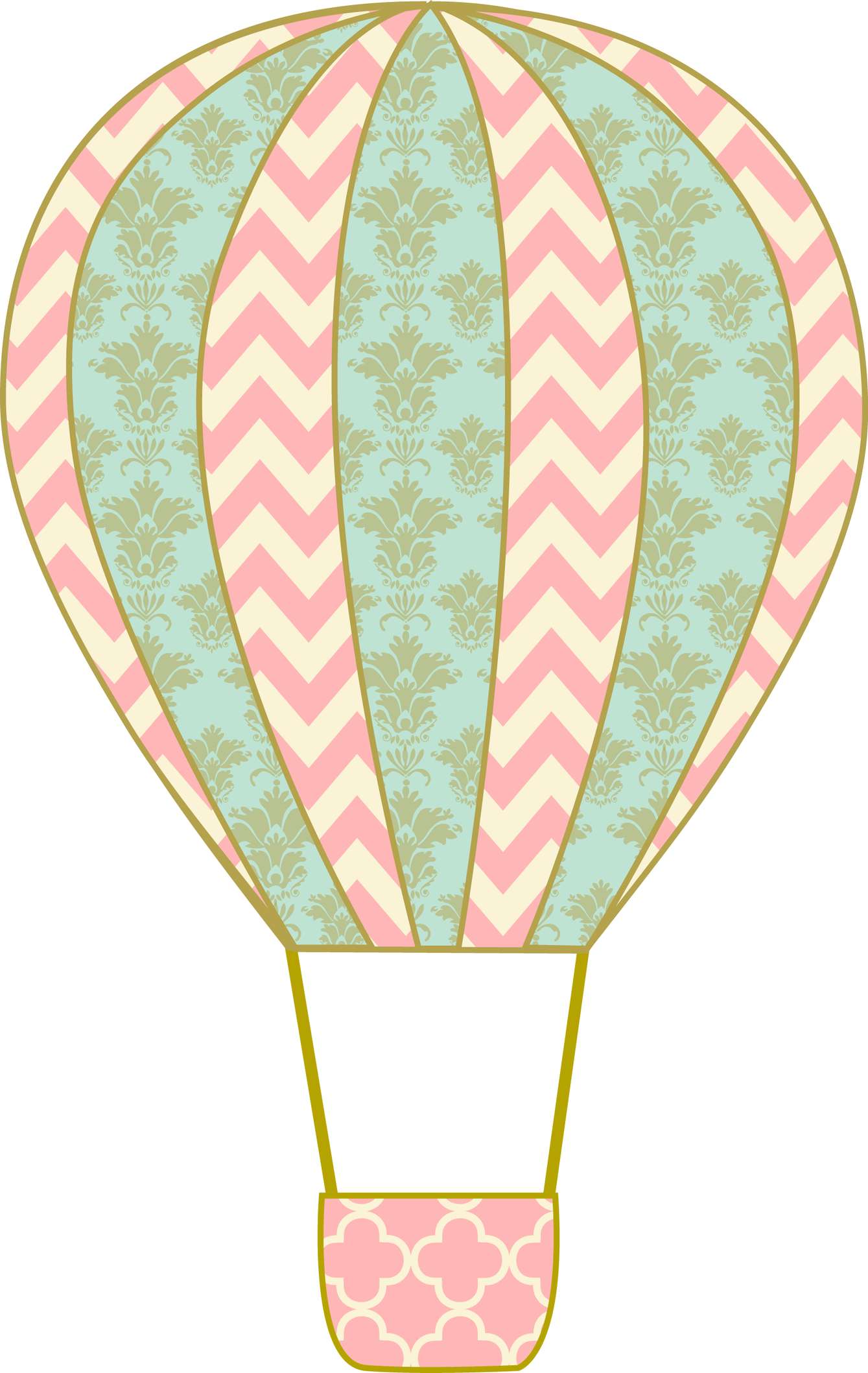 Balão De Ar Quente Estampado Viagem Png Grátis Para Baixar Arte