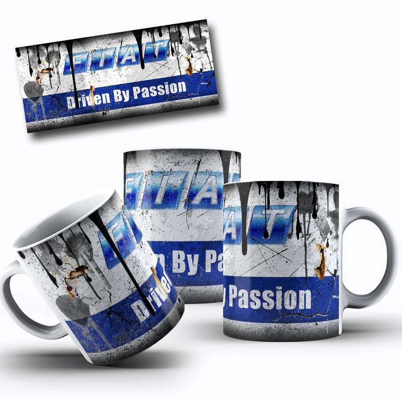 Arte Para Caneca Fiat Carro Slogan 14