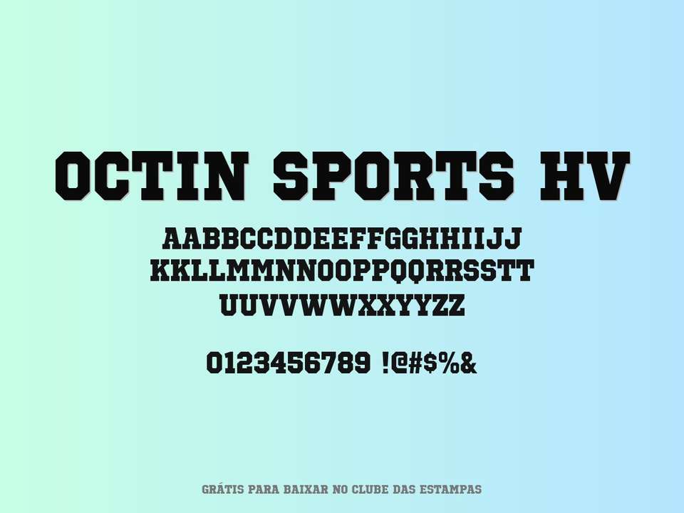 Fonte Octin Sports Hv Grátis Para Baixar
