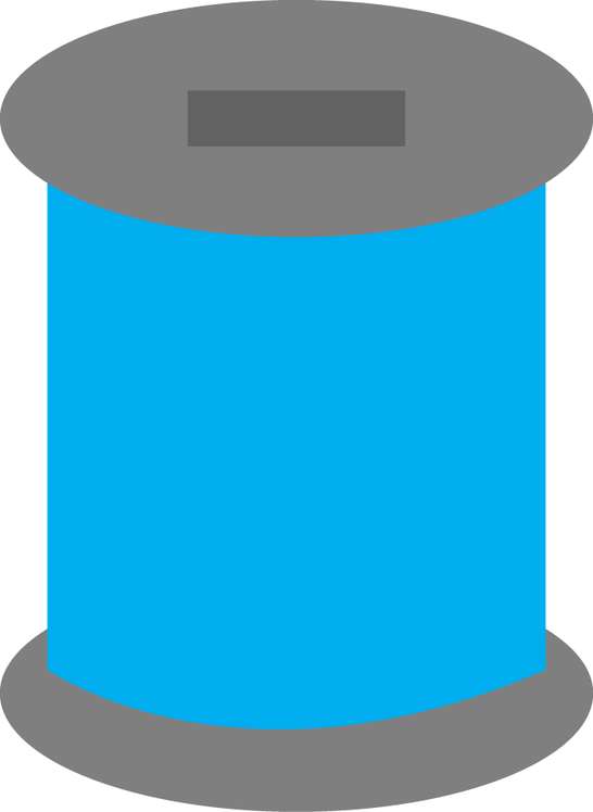 Cilindro De Armazenamento Azul Contêiner Png Grátis Para Baixar