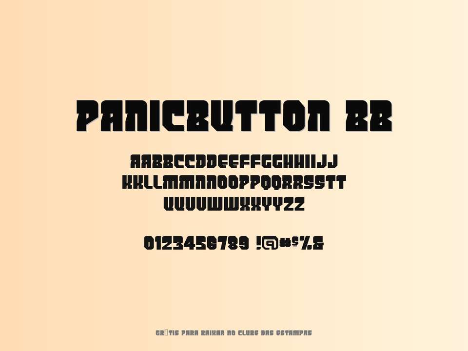 Fonte Panicbutton Bb Grátis Para Baixar