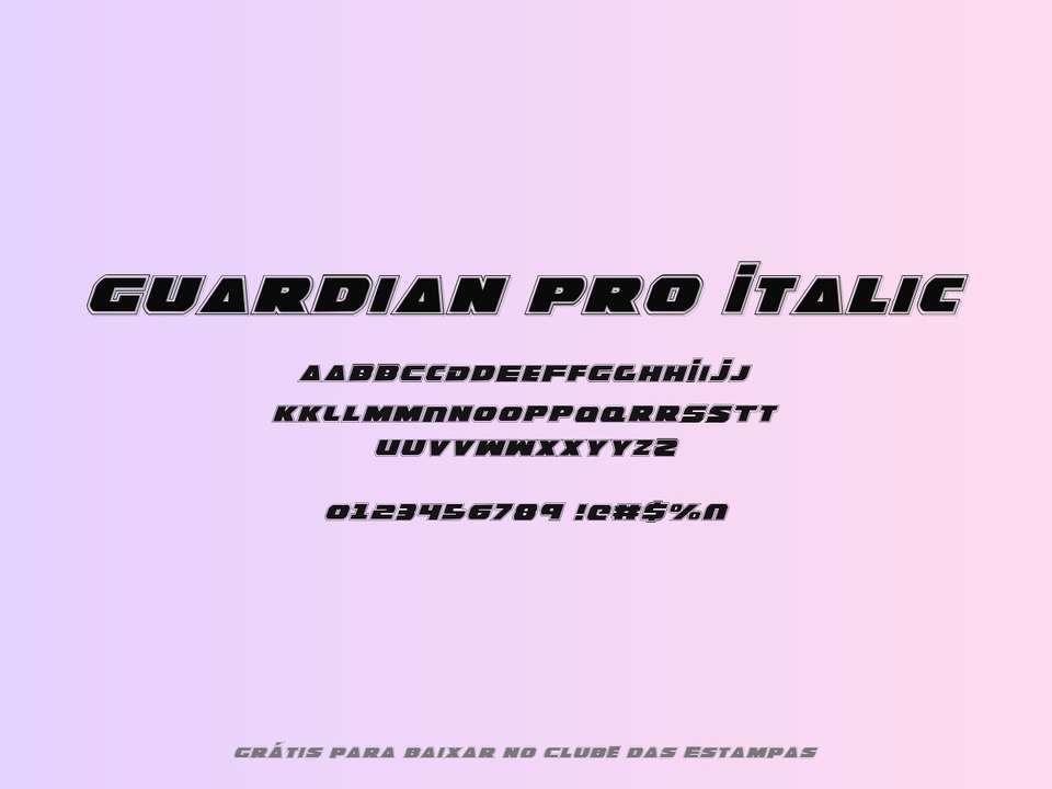 Fonte Guardian Pro Italic Grátis Para Baixar