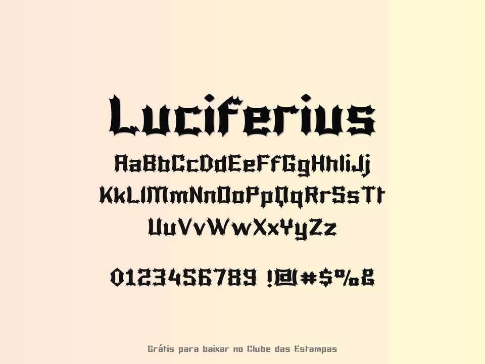 Fonte Luciferius Grátis Para Baixar
