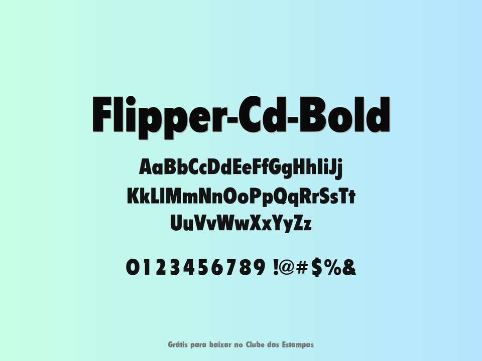Fonte Flipper Cd Bold Grátis Para Baixar