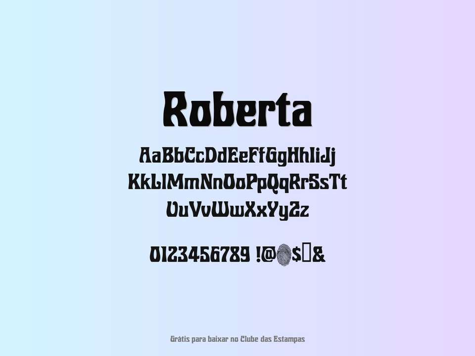 Fonte Roberta Grátis Para Baixar