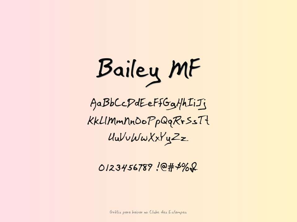 Fonte Bailey Mf Grátis Para Baixar