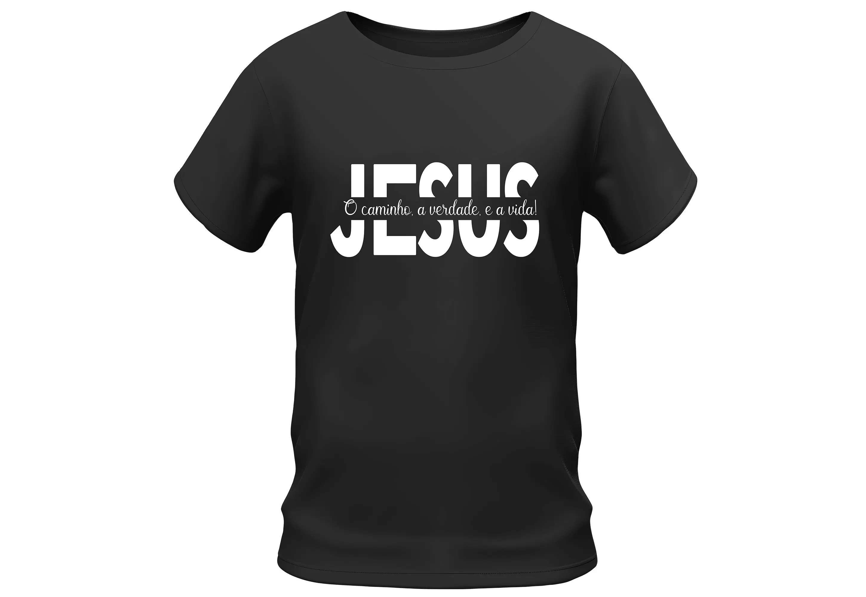 Arte camiseta Jesus é o caminho