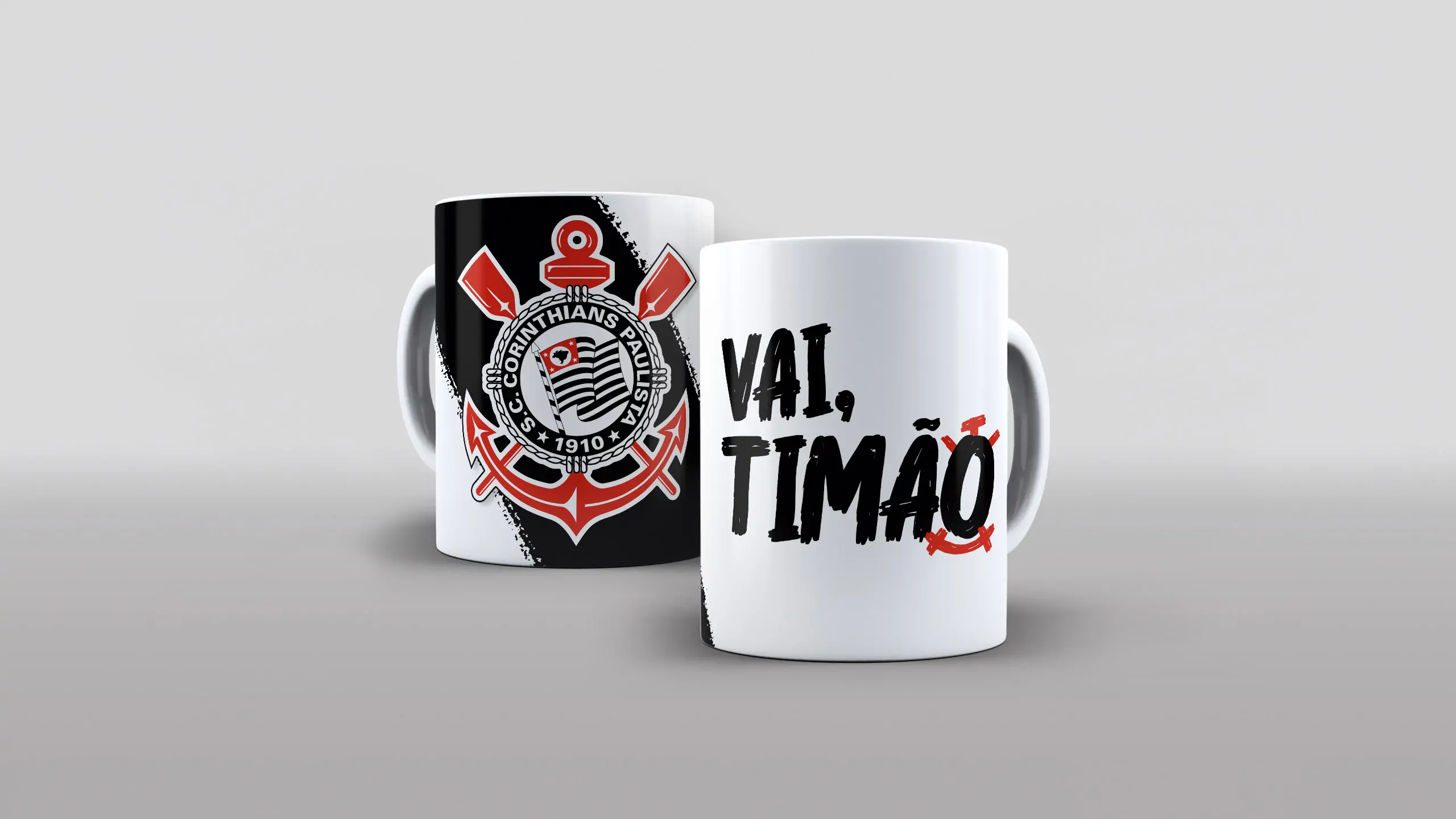 Arte Corinthians vai timão para caneca