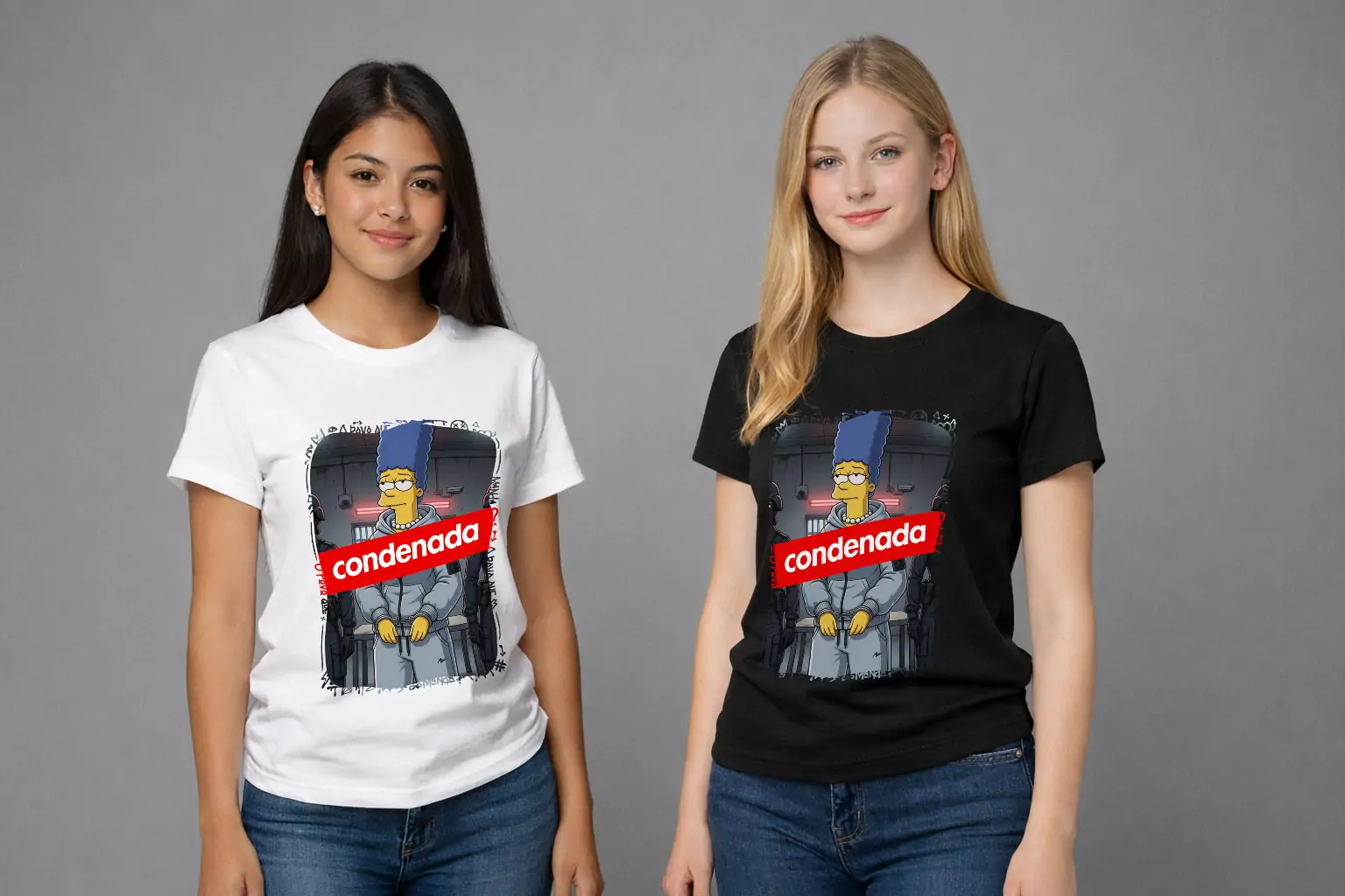 Arte polemica marge simpsons condenada pra camiseta