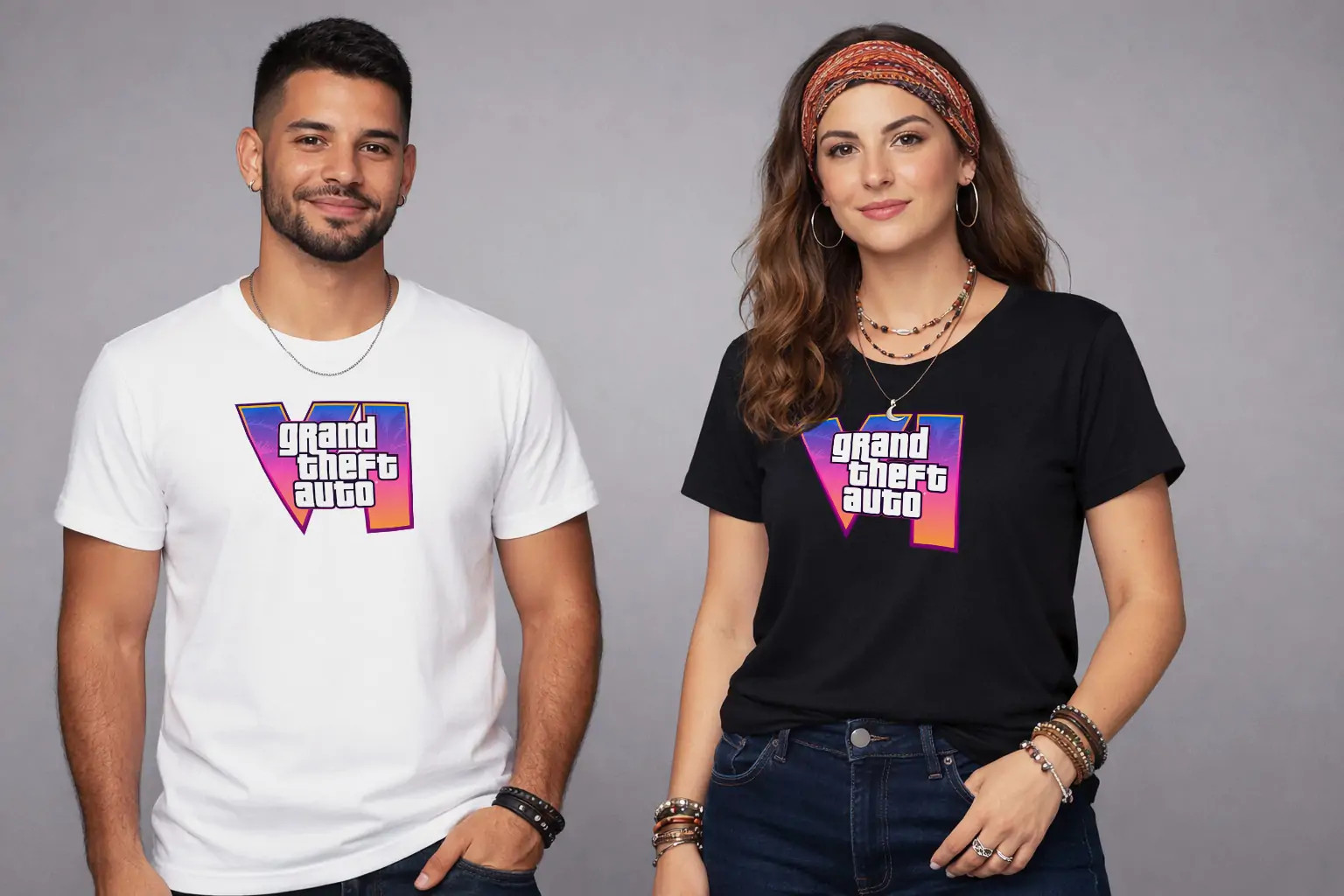 Arte para camiseta logo build GTA 6 - GRAND THEFT AUTO VI