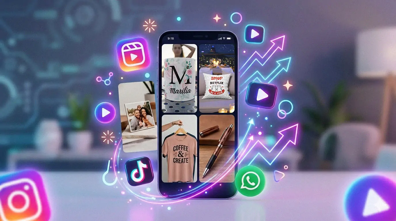 Pack de videos para reels, stories, tiktok de produtos personalizados