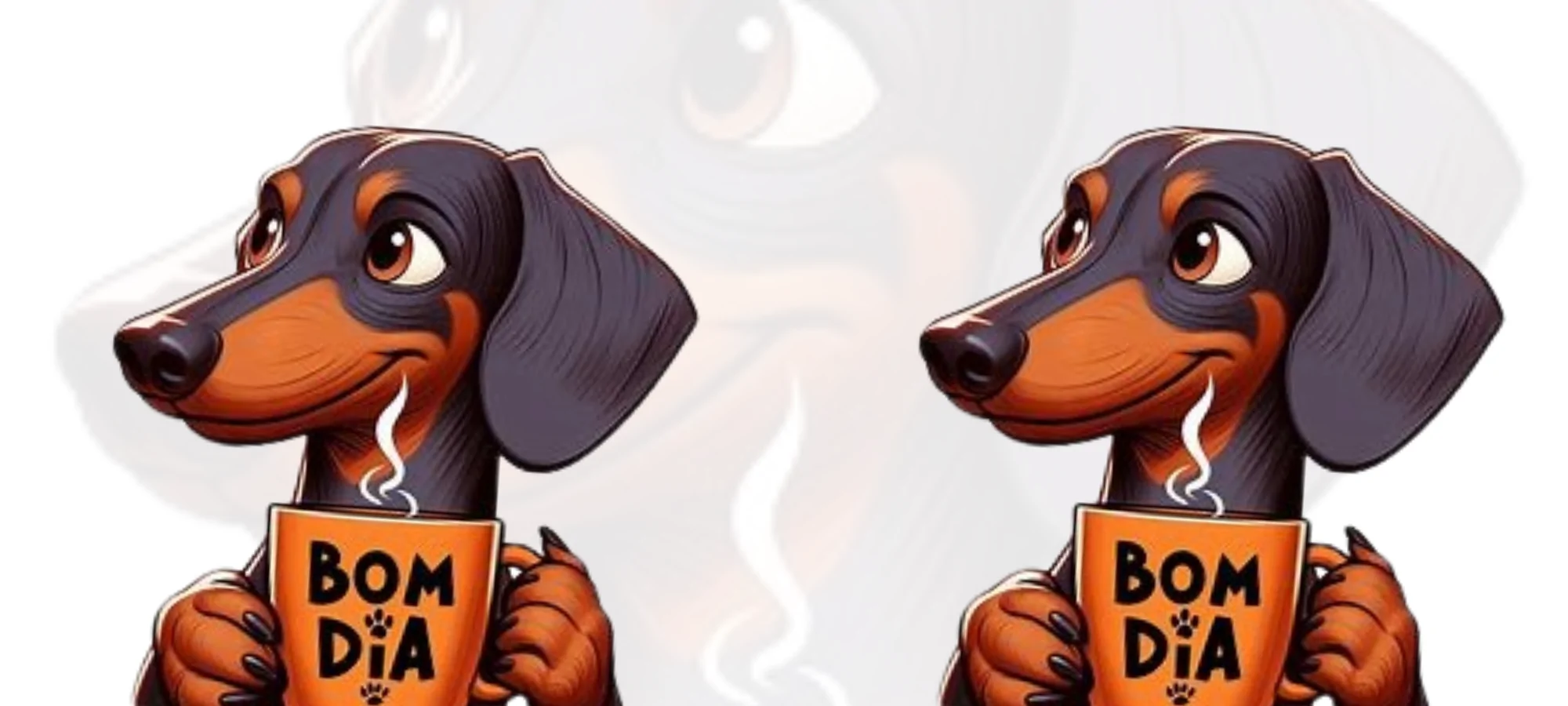Dachshund Bom dia