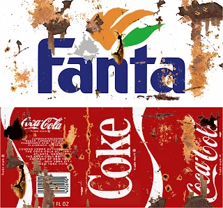 Estampas para Caneca Fanta e Coca-cola Coke estilo Vintage arte cdr
