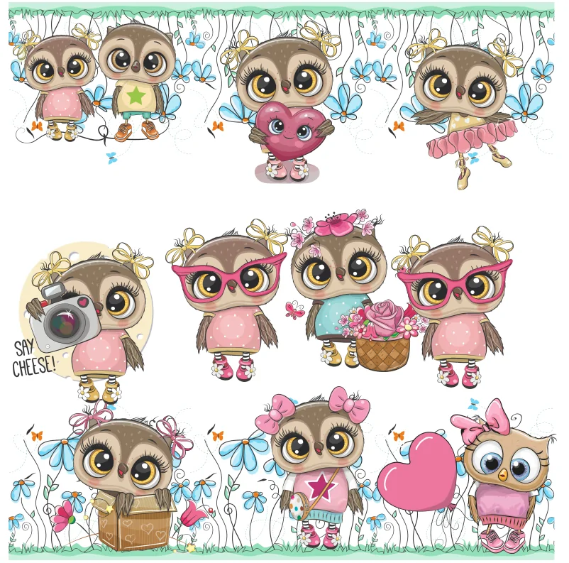 Kit Artes Digital Coruja Fofinha PNG