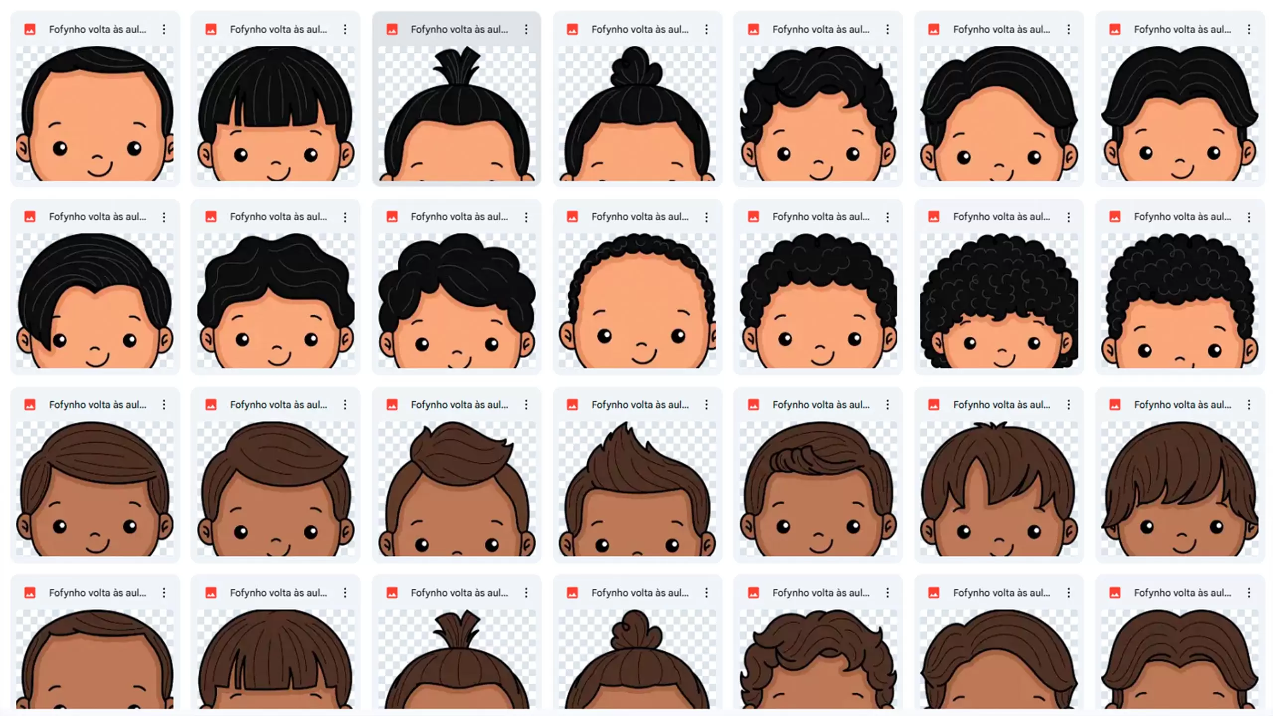 Kit volta as aulas meninos fofinhos