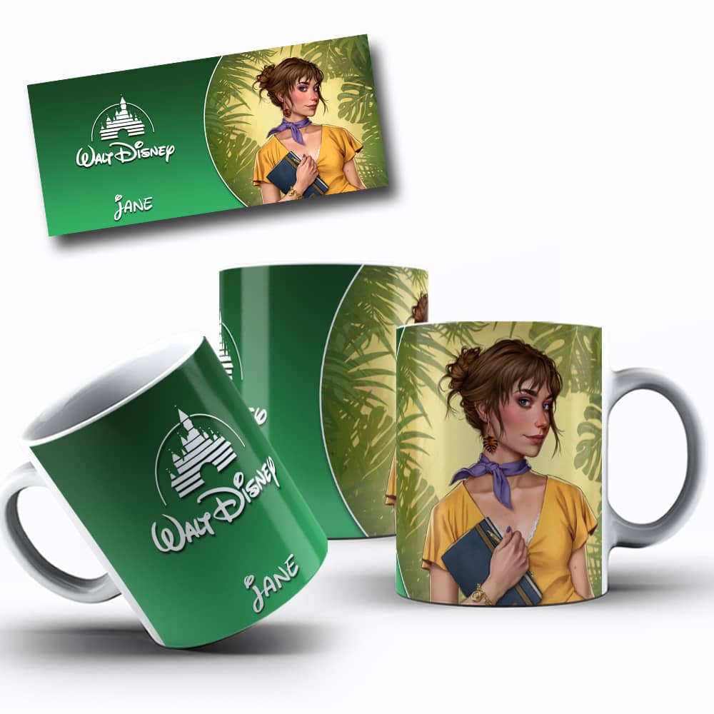 Arte de caneca Princesa Jane Descolada