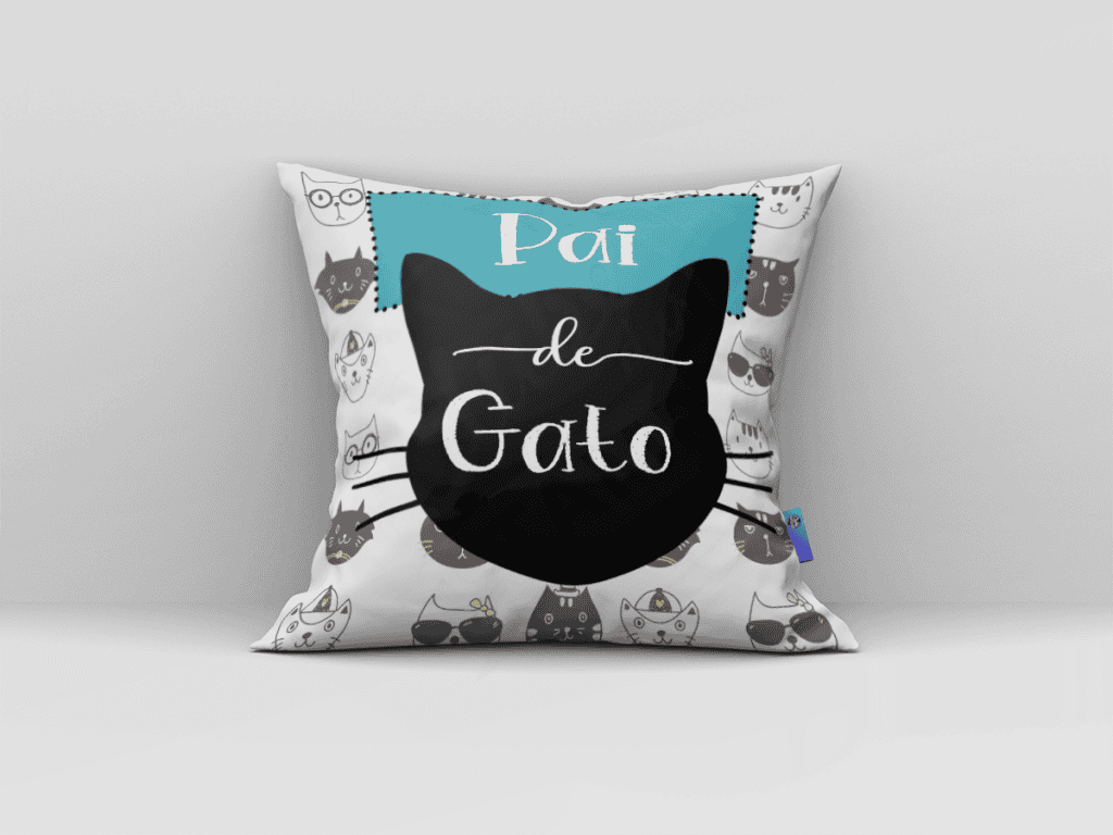 ARTE ALMOFADA - PAI  DE GATO-113