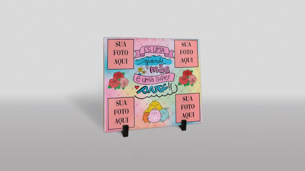 ARTE PARA AZULEJO ÉS UMA GRANDE MÃE E UMA SUPER AVÓ-150