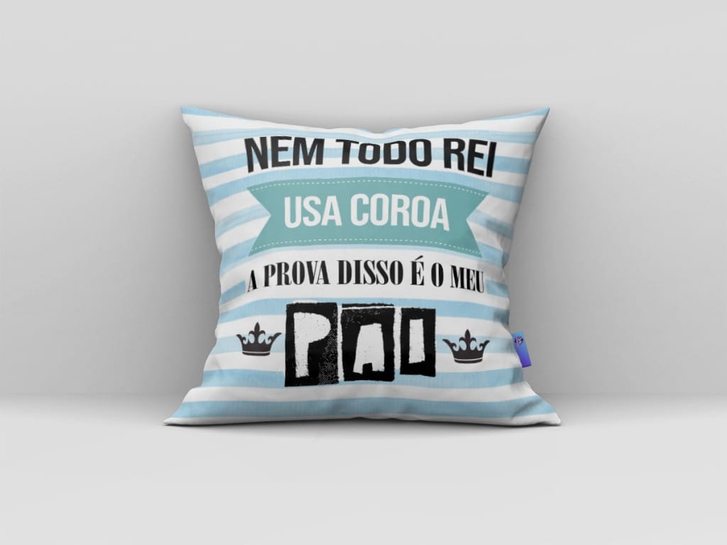 ARTE PARA ALMOFADA - NEM TODO REI USA COROA-159