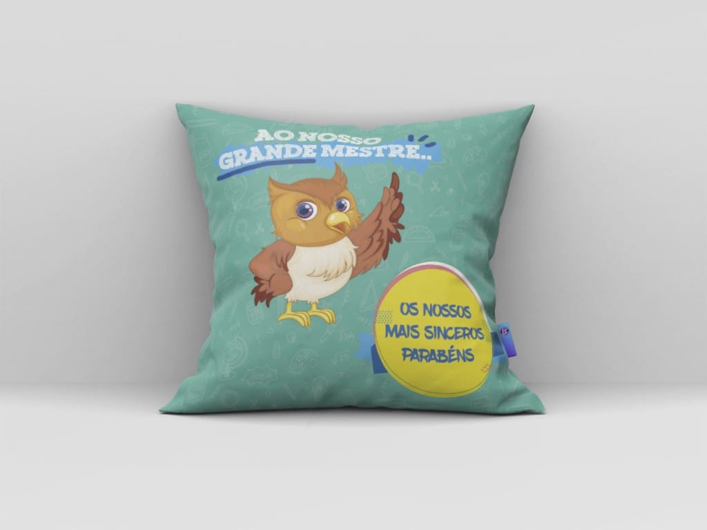 ARTE PARA ALMOFADA - AO NOSSO GRANDE MESTRE-163