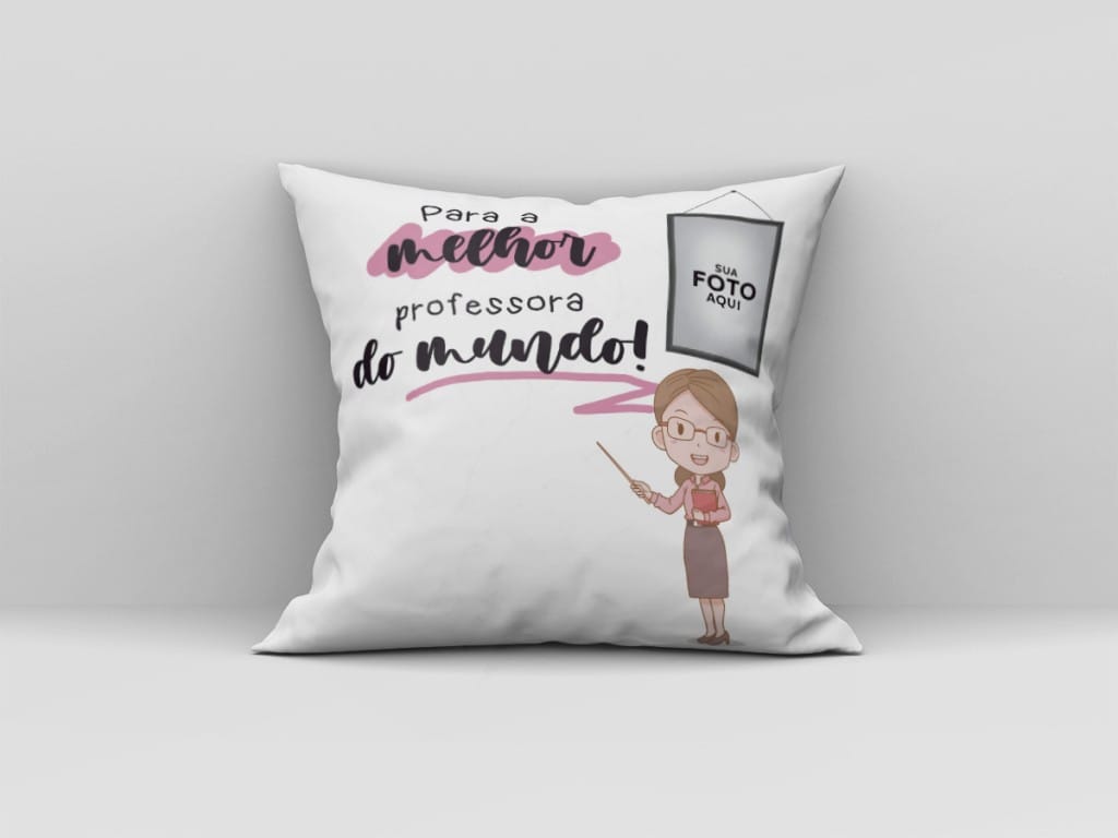 ARTE ALMOFADA - PACIÊNCIA + AMOR = PROFESSOR-204