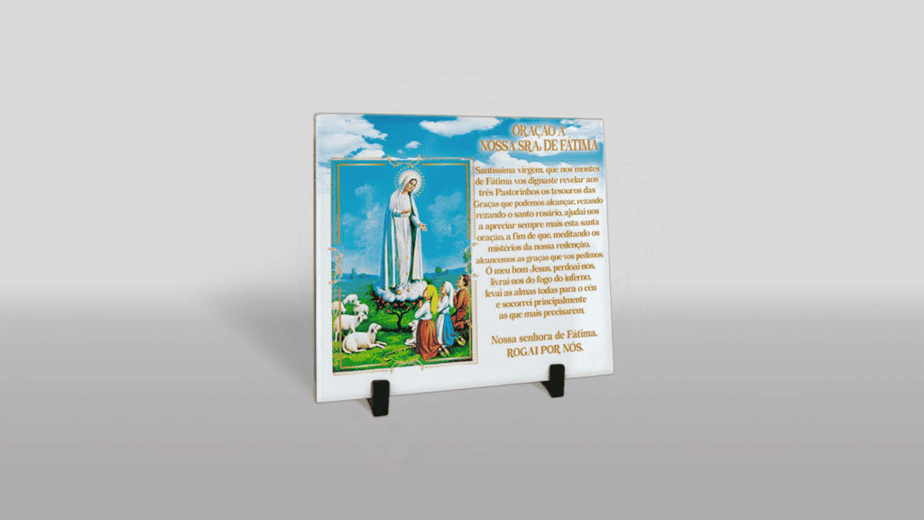 ARTE PARA AZULEJO ORAÇÃO A NOSSA SENHORA DE FÁTIMA-218