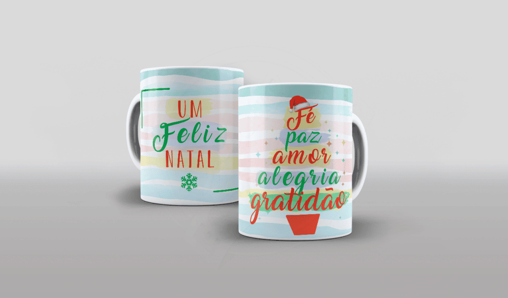 ARTE PARA CANECA UM FELIZ NATAL-239