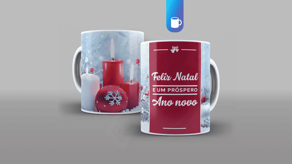 ARTE PARA CANECA FELIZ NATAL E UM PRÓSPERO ANO NOVO-290