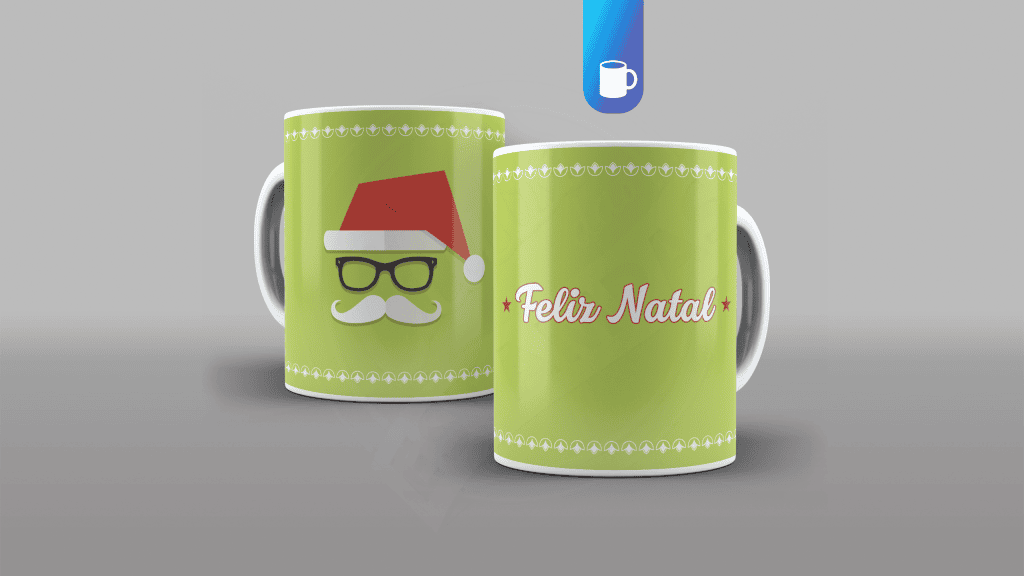 ARTE PARA CANECA FELIZ NATAL-300