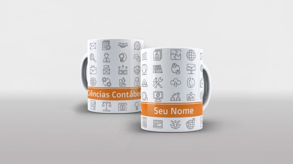 ARTE PARA CANECA CIÊNCIAS CONTABÉIS COM NOME-351