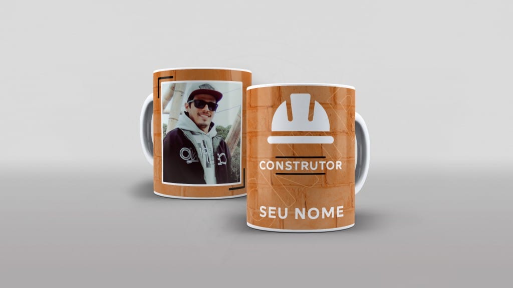 ARTE PARA CANECA CONSTRUTOR COM NOME E FOTO-357