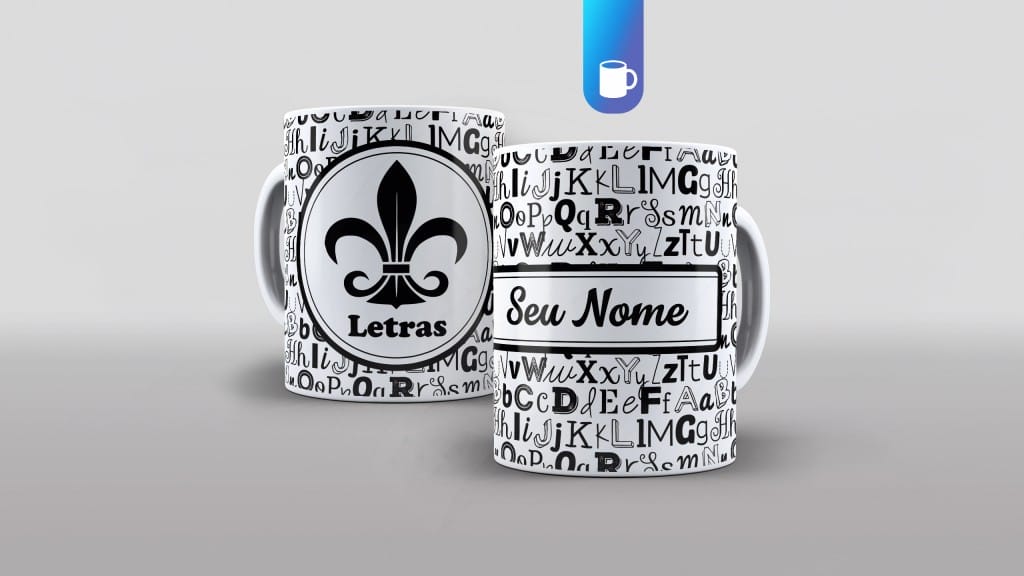 ARTE PARA CANECA LETRAS COM NOME-384