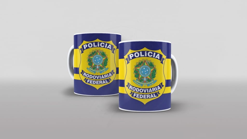 ARTE PARA CANECA POLICIA RODOVIARIA FEDERAL-406
