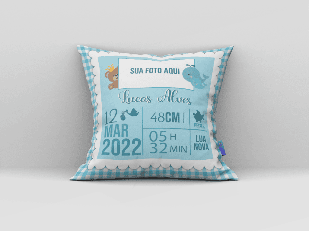 ARTE ALMOFADA - MOLDURA PARA RECÉM NASCIDO-420