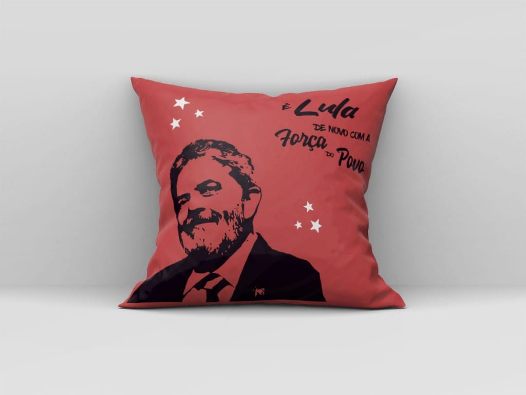 ARTE ALMOFADA - É LULA DE NOVO-442