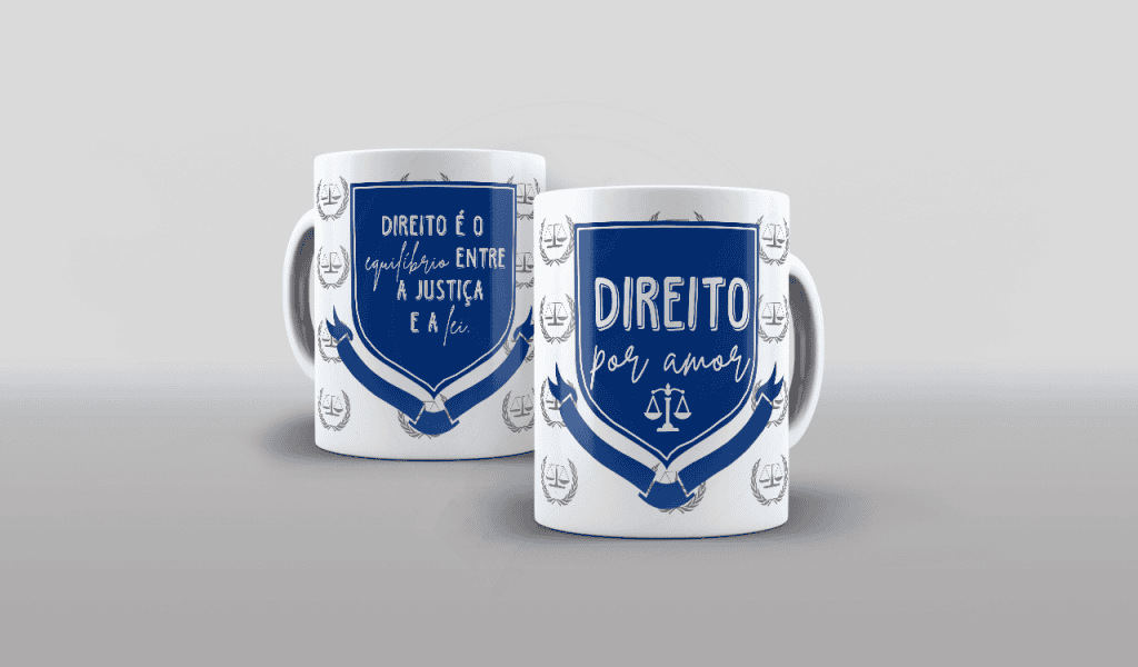 ARTE PARA CANECA DIREITO POR AMOR-464