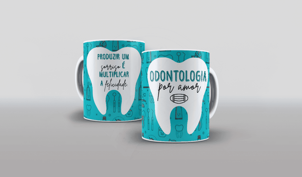 ARTE PARA CANECA ODONTOLOGIA POR AMOR-468