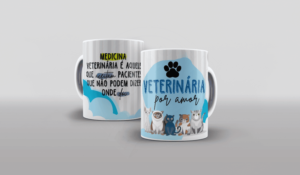 ARTE PARA CANECA VETERINÁRIA POR AMOR-470