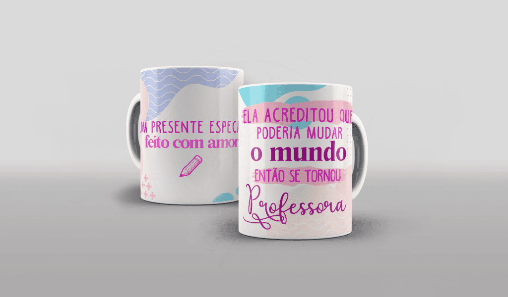 ARTE PARA CANECA ELA ACREDITOU QUE PODERIA MUDAR O MUNDO ENTÃO SE TORNOU PROFESSORA-471