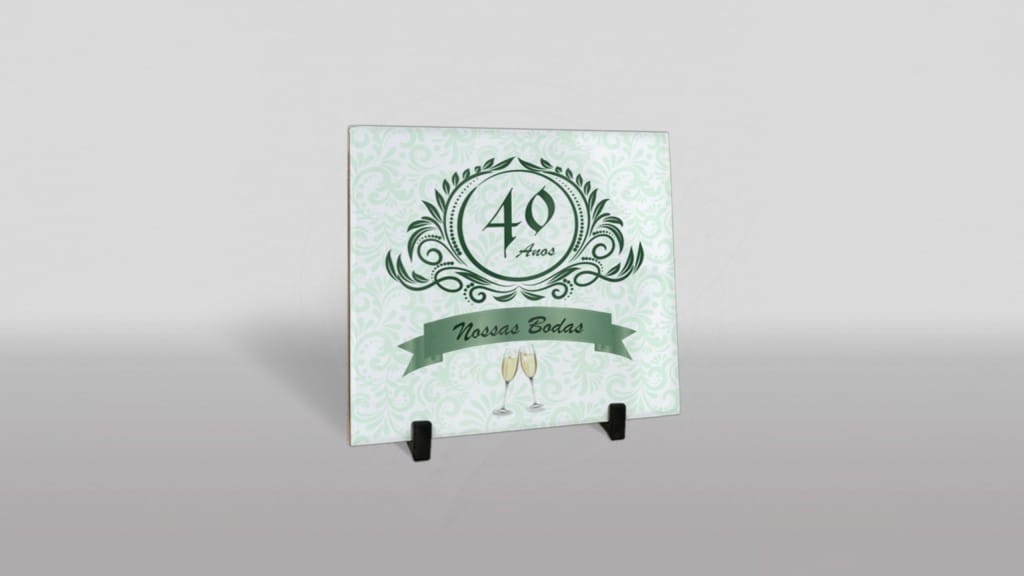 ARTE PARA AZULEJO BODAS DE ESMERALDA - 40 ANOS - NOSSAS BODAS -TAÇAS-499